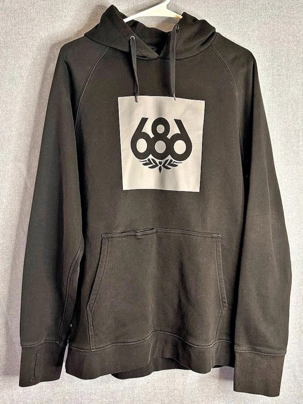 686 Men's Large Bonded Fleece Pullover Technical Snowboarding Hoodie Skiing EUC
